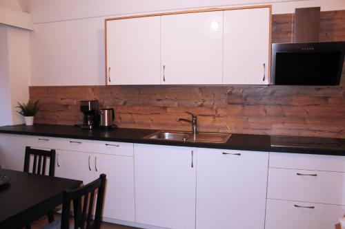 Apartment GipfelSturm Tirolにあるキッチンまたは簡易キッチン