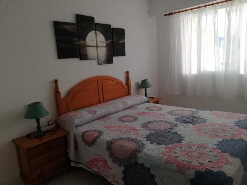 Postel nebo postele na pokoji v ubytování Residencial Les Motes Solo Familias