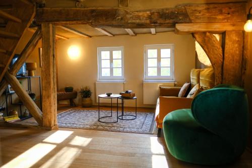 Χώρος καθιστικού στο Ferienhaus Das Dömchen