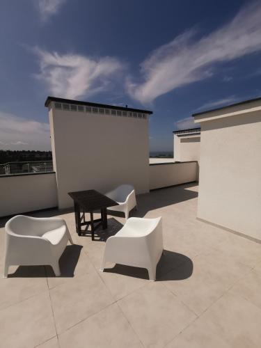Balkón nebo terasa v ubytování Apartamenty Piaskowe