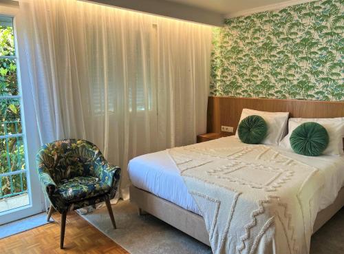 Кровать или кровати в номере Raiano Guest House