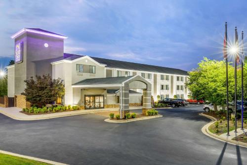 a rendering of a hotel with a parking lot at Sleep Inn & Suites in Johnson City