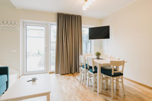 Телевизор и/или развлекательный центр в Villa Fannyhof