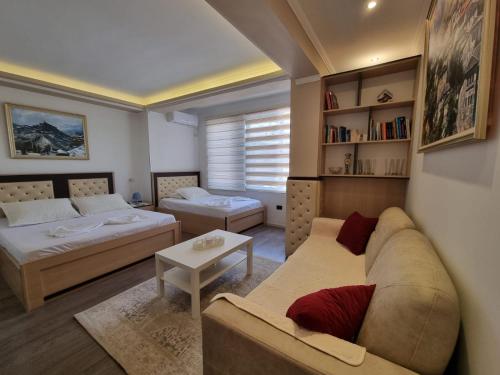 Postel nebo postele na pokoji v ubytování Double17 Apartaments