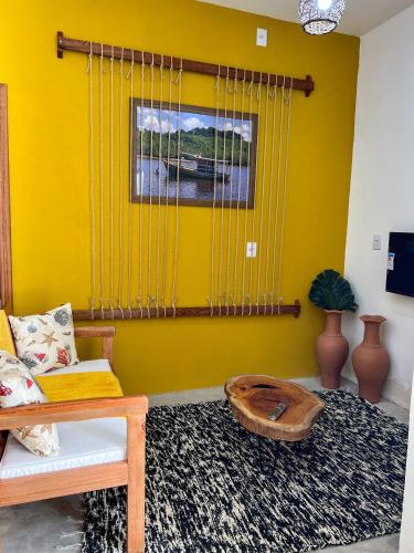 Ruang duduk di Recanto Manoah Sol