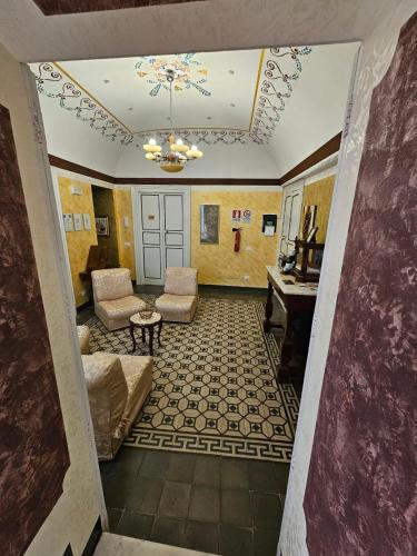 Posezení v ubytování B&B Al Borgo