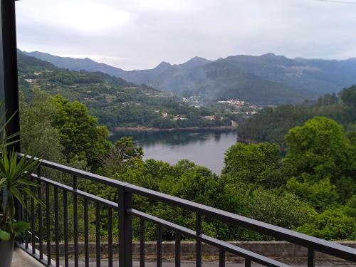 a view of a river from a balcony at Casa do Toucedo - Encanto da Natureza Caniçada / Gerês in Caniçada