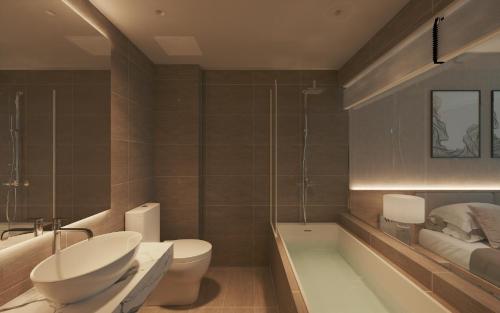 Phòng tắm tại Fukurai Hotel & Apartment 2 Ha Noi