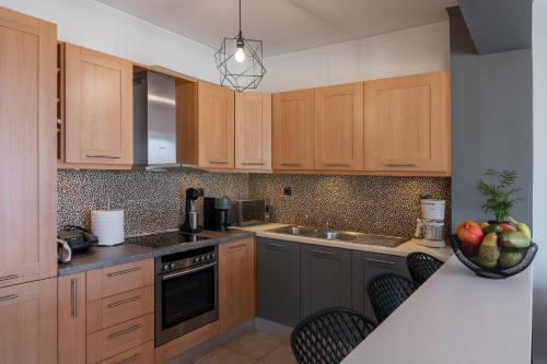 Dapur atau dapur kecil di Villa Per Mare