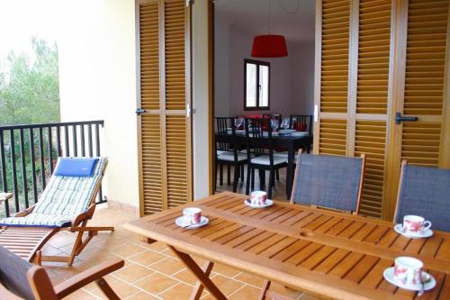 Balkón nebo terasa v ubytování Chalet Font de Sa Cala