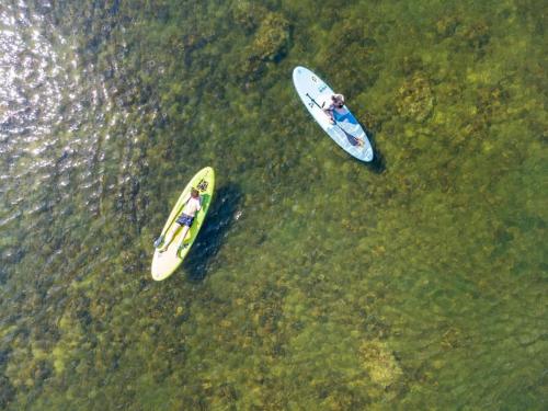 two people in kayaks in the water at Igluhut on the South Coast of Lohusalu 200m from the Sea! in Lohusalu