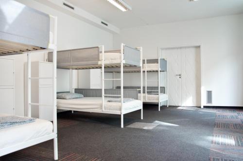 Ένα ή περισσότερα κρεβάτια σε δωμάτιο στο Wild Elephants Hostel