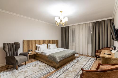 Katil atau katil-katil dalam bilik di Oscar Hotel by AG Hotels Group