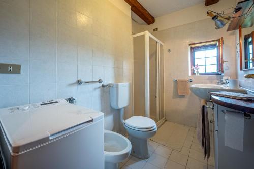 Ένα μπάνιο στο Rustico Ciabott