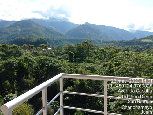 a view of the mountains from the top of a mountain at Gran Hotel Virrey in San Ramón