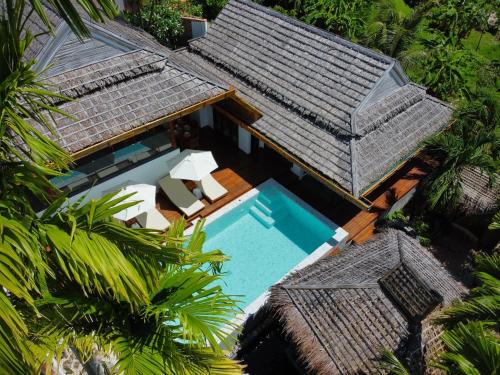 an overhead view of a villa with a swimming pool at Villa Vara - Tropical Pool Villa in Ao Nang Beach