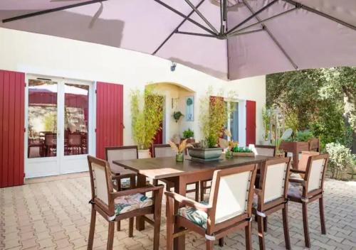 Zahrada ubytování Les Jardins d'Holi proche Uzès