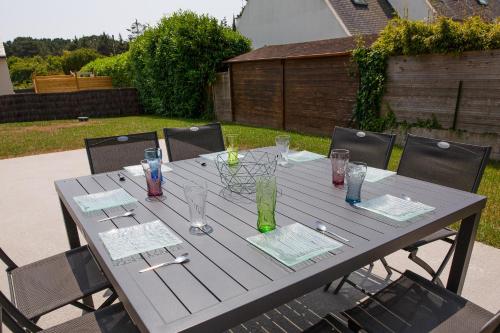 Maison pour 8 avec jardin à 1km de la plage