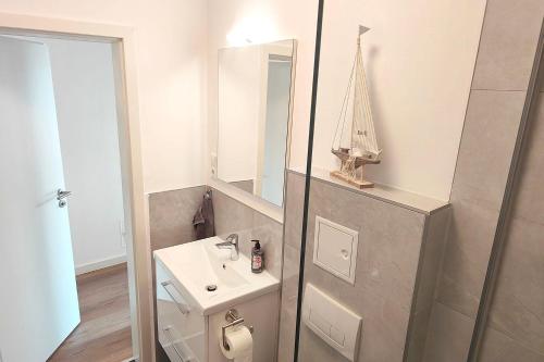 Koupelna v ubytování cozy apartments Offenbach