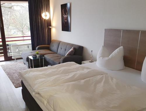 Postel nebo postele na pokoji v ubytování Appartement Anne