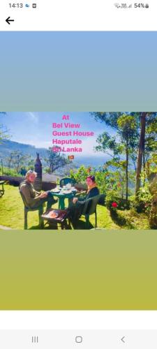 a picture of people sitting at a table at Bel View Guest House in Haputale