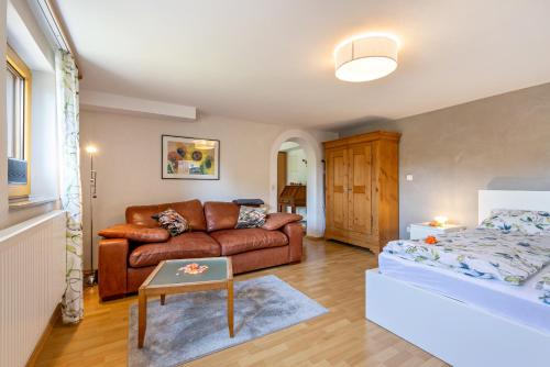 Et opholdsområde på Charmante Ferienwohnung