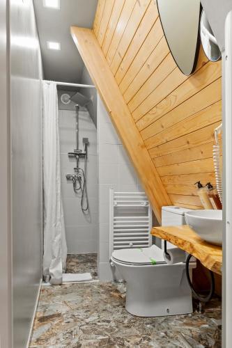 Koupelna v ubytování Arta Chalet