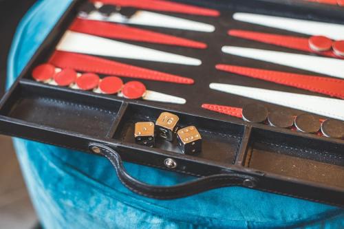 a close up of a box with chopsticks in it at The Old Shop, Studio Hideout, Stoke Fleming in Stoke Fleming