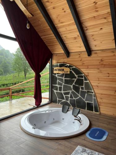 Koupelna v ubytování Afara Bungalows Otel & Cafe