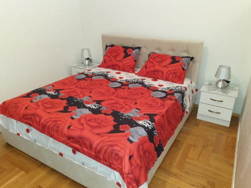 Krevet ili kreveti u jedinici u okviru objekta Montenegrin beauty star