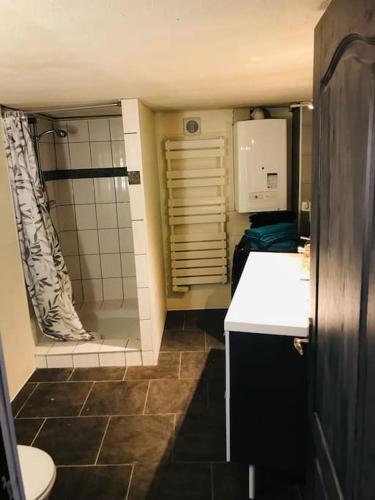 Kúpeľňa v ubytovaní Appartement au calme 4 pers. dans maison lorraine rénovée