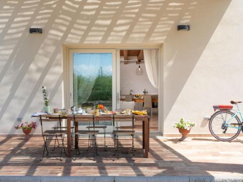 Balkón nebo terasa v ubytování Holiday Home Il Fienile by Interhome