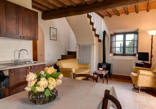 Ruang duduk di Castel Brunello