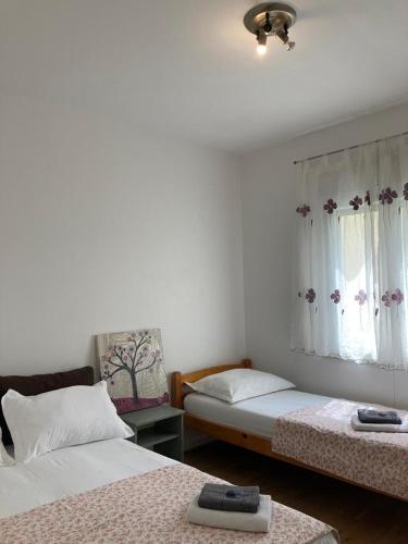 Postel nebo postele na pokoji v ubytování Retro Stone, Split