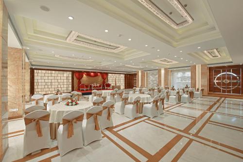 Restaurace v ubytování Krishna Palace Hotel