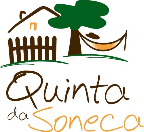 a sign for a summer vacation with a tree and a hammock at Quinta da Soneca in Alandroal