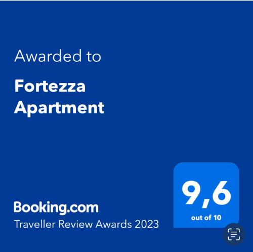 a screenshot of the forzaza appointment screen with the text awarded to foreignersarma at Fortezza Apartment in Herceg-Novi