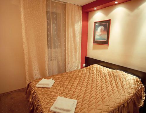 Katil atau katil-katil dalam bilik di Hotel Tiski Cvet