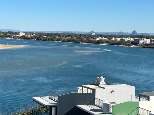a view of a large body of water at Exclusive Apartment with Ocean Views in Caloundra