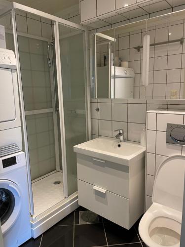 ห้องน้ำของ Sentral leilighet i Kristiansand