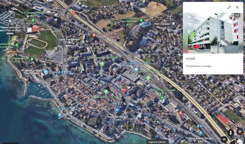 Nespecifikovaný výhled na destinaci Morges nebo výhled na město při pohledu z apartmánu