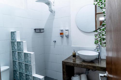 Koupelna v ubytování Casa Moraira