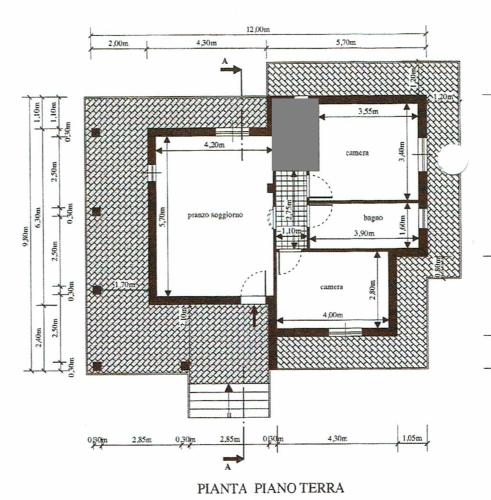 CASA SERGIO, Colonnellaの見取り図または間取り図