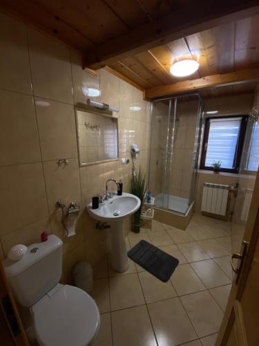 Koupelna v ubytování Villa Tatry