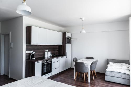 Dapur atau dapur kecil di Apartmány Bešeň