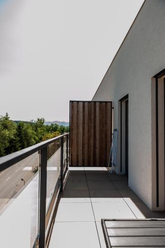 Balkoni atau teres di Apartmány Bešeň
