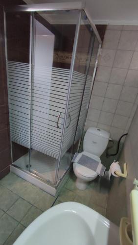 Bilik mandi di Alexander Apartments Nea Koutali