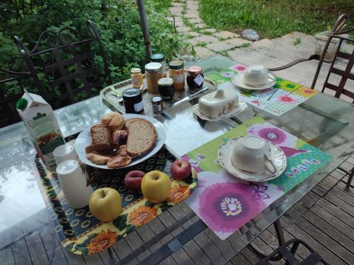 Možnosti raňajok pre hostí v ubytovaní Moulin vieux