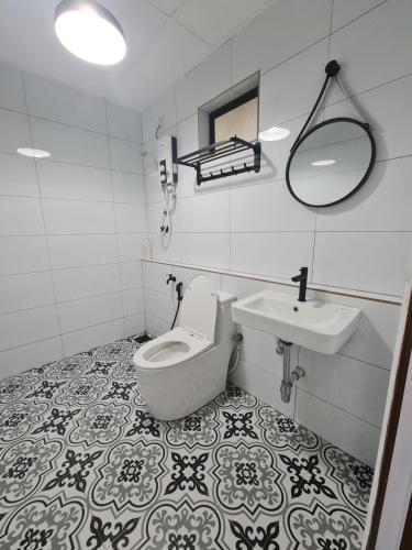 Koupelna v ubytování D'Impiana Riverview Chalet # Lenggong