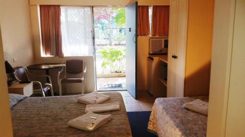 Krevet ili kreveti u jedinici u okviru objekta Forster Beach Motel